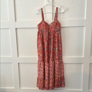 Pink Sleeveless Spaghetti Strap Sundress